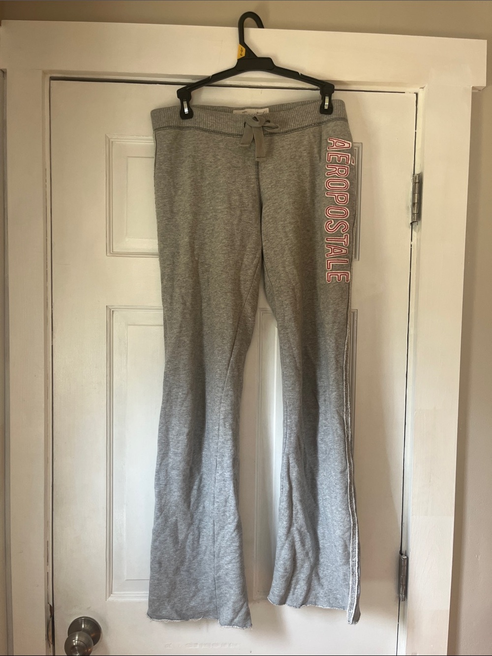 Vintage Aeropostale Gray Lounge Pants with Red Side Logo
